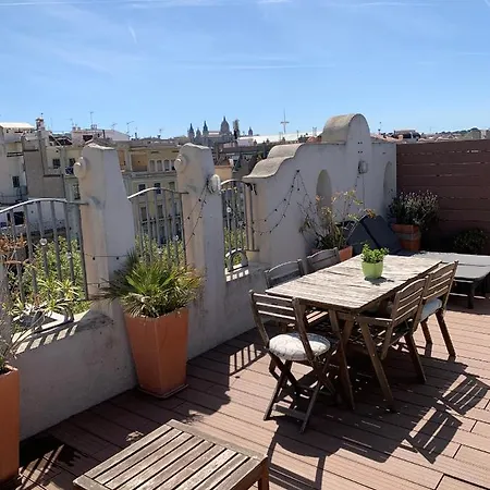 公寓 Montjuic Castle Penthouse 巴塞罗那